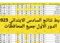 رابط نتائج السادس الابتدائي الدور الأول 2023 كركوك